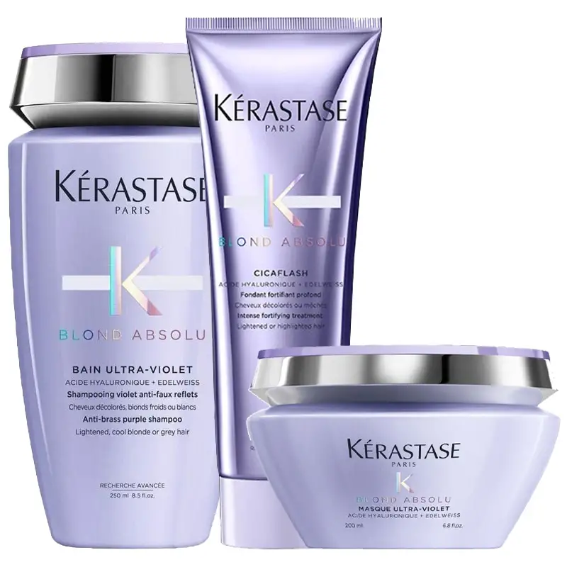 KERASTASE Kit Blonde Absolu Shampoo 250ml + Cicaflash 250ml + Masque 200ml