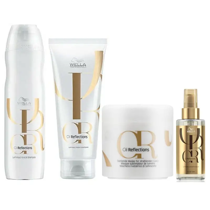 WELLA Kit Oil Reflections Shampoo 250ml + Mask 150ml + Conditioner 200ml + Olio 100ml