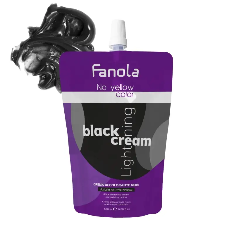 FANOLA Black Lightning Cream Crema Decolorante Nera 500gr