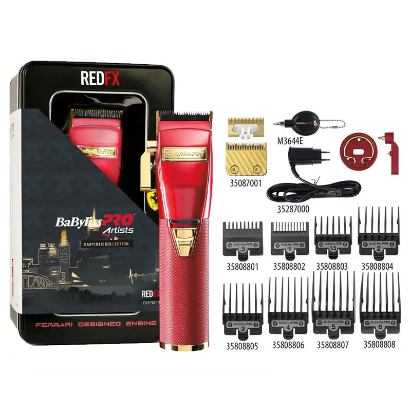 BABYLISS Pro Professional Clipper RedFx8700re Ferrari Designed Engine