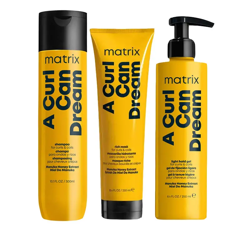 MATRIX Kit Total Results A Curl Can Dream Shampoo 300ml + Mask 250ml + Light Hold Gel 250ml